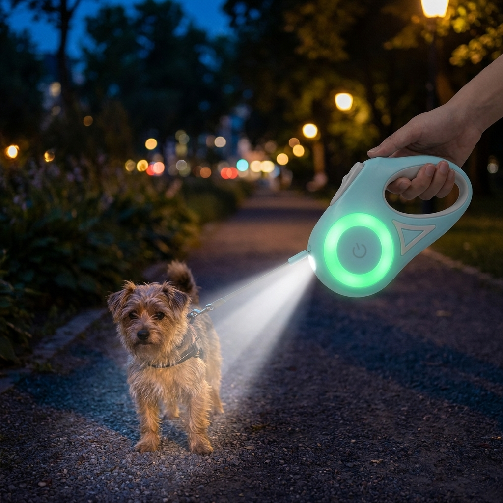 NARAPETS LED Retractable Dog Leash